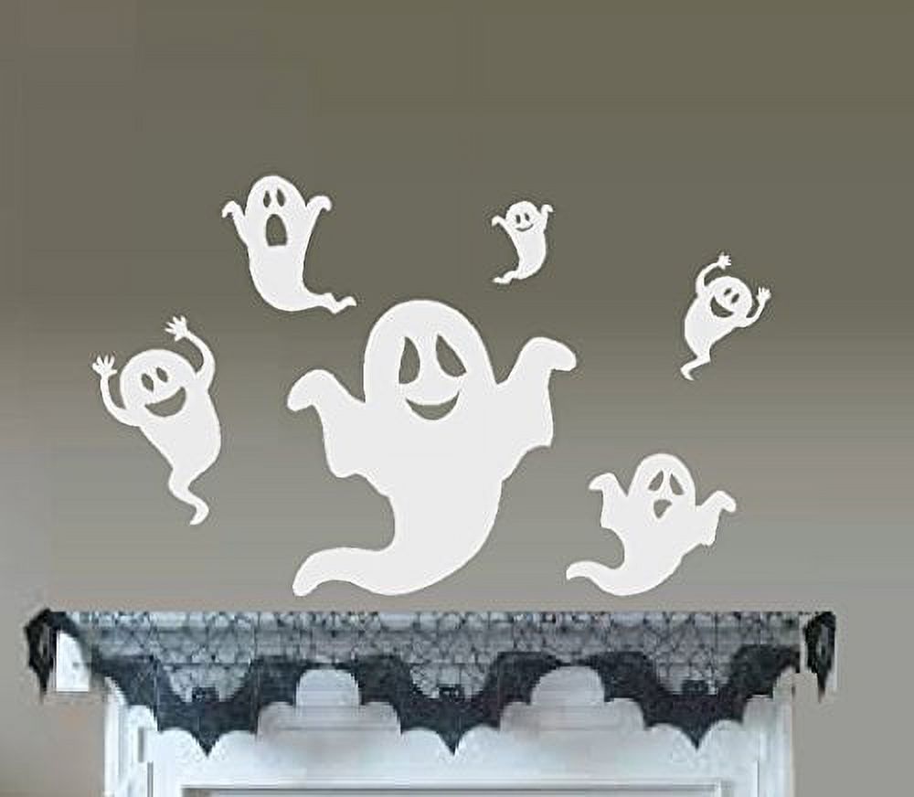 Flying Ghost Sticker HALLOWEEN DECOR ~ Flying Ghost ~ Halloween ~ Wall or Window Decal 6 ...