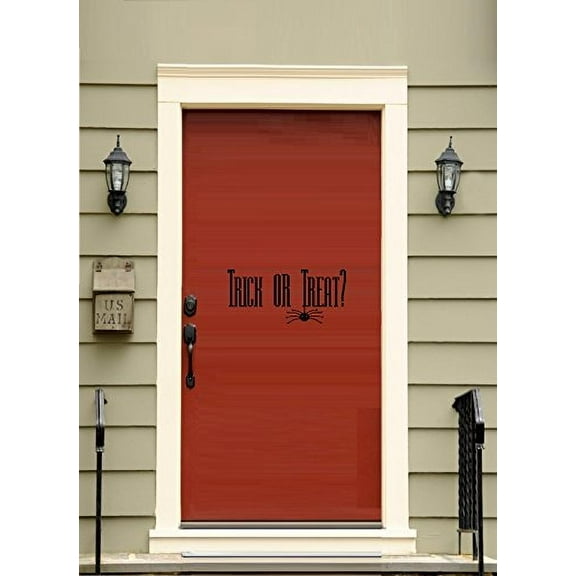 HALLOWEEN DECOR ~ TRICK OR TREAT ~ HALLOWEEN: WALL OR WINDOW DECAL, 7" X 13" THESE ARE NOT WINDOW CLINGS