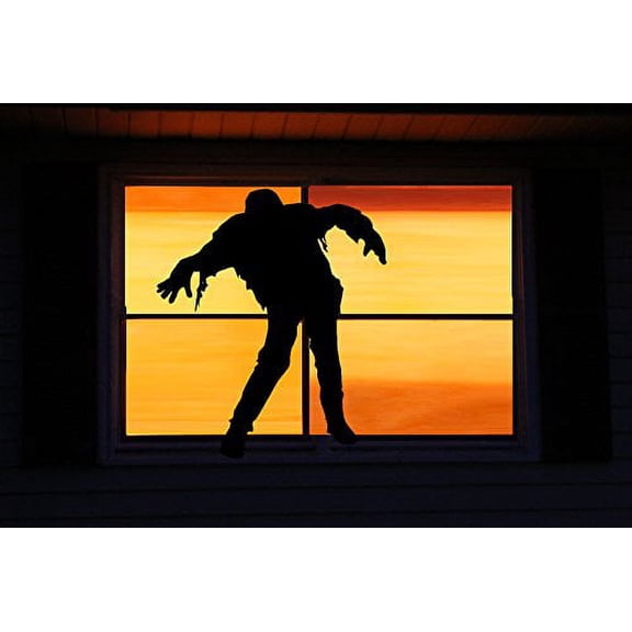 HALLOWEEN DECOR ~ ZOMBIE #1 ~ HALLOWEEN: WALL OR WINDOW DECAL, 13" X 15" THESE ARE NOT WINDOW CLINGS