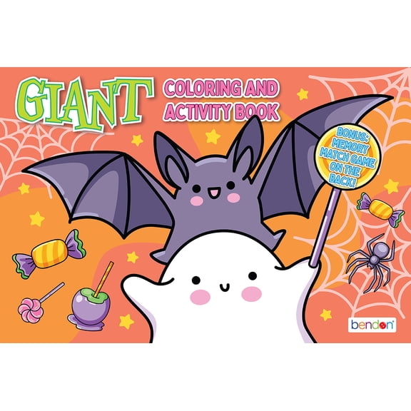 Halloween Ghost Giant Coloring & Activity Book, 24 Pages, 11" x 16"