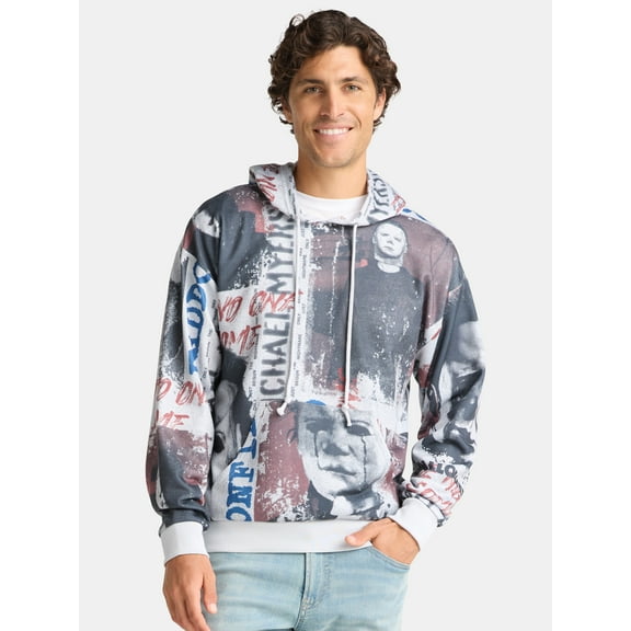 Halloween Men's & Big Men's Michael Myers Graphic Hoodie Sweatshirt, Sizes XS-3XL