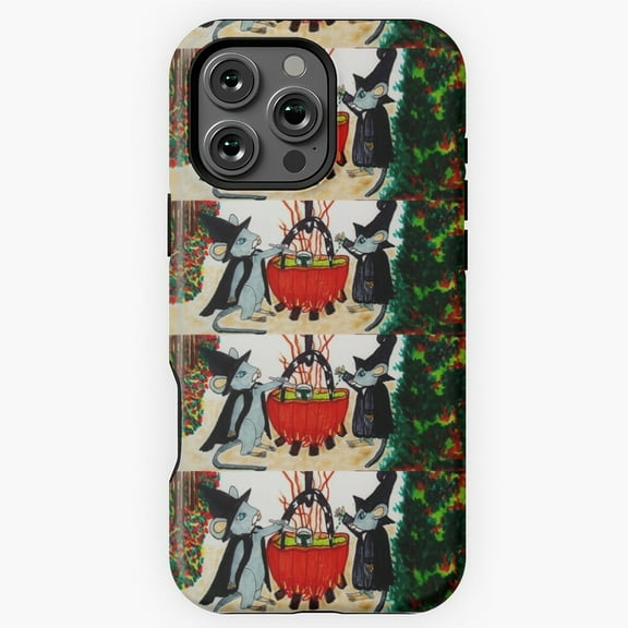 HALLOWEEN MICE WITCHES CASTING A SPELL Phone Case for iPhone 16 15 14 13 12 11 Pro Max M5908976