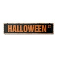 thumbnail image 1 of HALLOWEEN Vintage Aluminum Street Sign holiday death costumes dressup zombies rustic metal tin | Indoor/Outdoor |  18" Wide, 1 of 4