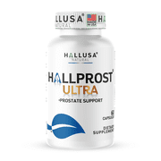 HALLPROST ULTRA Urinary & Prostate Support Supplement with Saw Palmetto, Lycopene, Pygeum, Zinc, Vitamin E, Magnesium, 60 Capsules