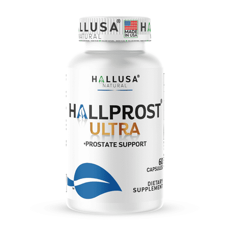Hallprost Ultra Prostate Health Supplement, Urinary Tract & Bladder Support, Frequent Urination, DHT Blocker, Saw Palmetto, Lycopene, Pumpkin Seed, Pygeum, Zinc, 60 Capsules, Hallusa Natural