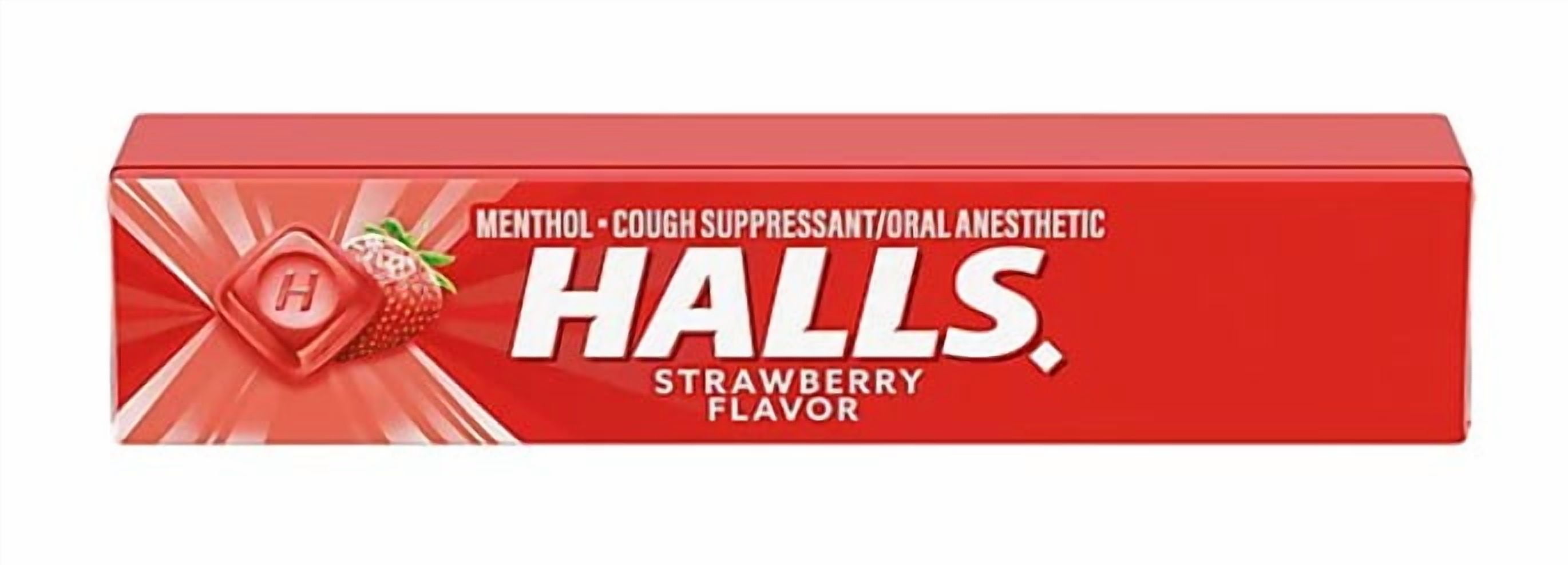 PR HALLS, Cherry Flavor Cough Drops, 9 Drops