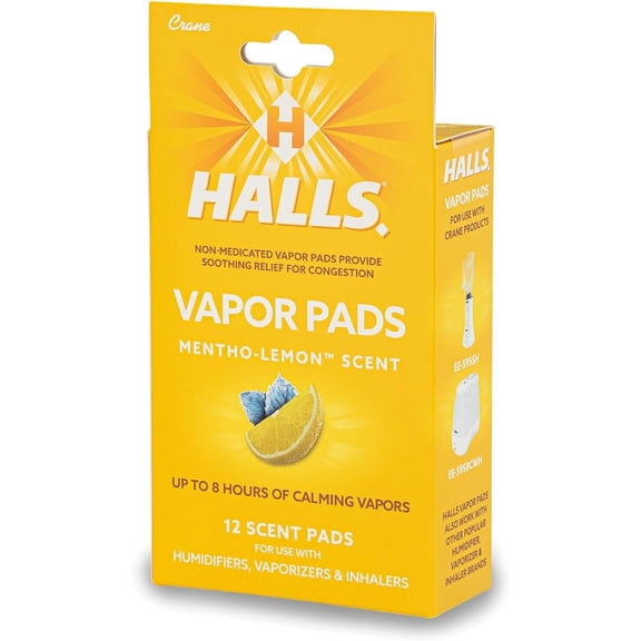 HALLS® Mentho-Lemon Scented Vapor Pads