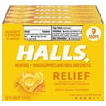 thumbnail image 1 of HALLS Relief Honey Lemon Cough Drops, 20 Packs, 1 of 3