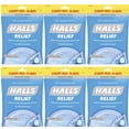 thumbnail image 1 of HALLS Relief Mountain Menthol Sugar Free Cough Drops, Economy Pack, 70 Drops - PACK 6, 1 of 8