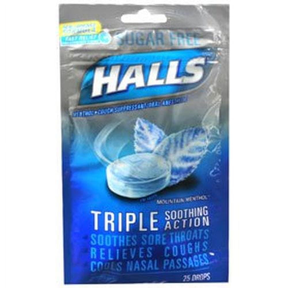 Halls Sugar Free Cough Drops - Mountain Menthol - 70ct : Target