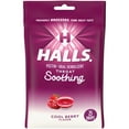 thumbnail image 1 of HALLS Throat Soothing (Previously HALLS Breezers) Cool Berry Throat Drops, 25 Drops, 1 of 12