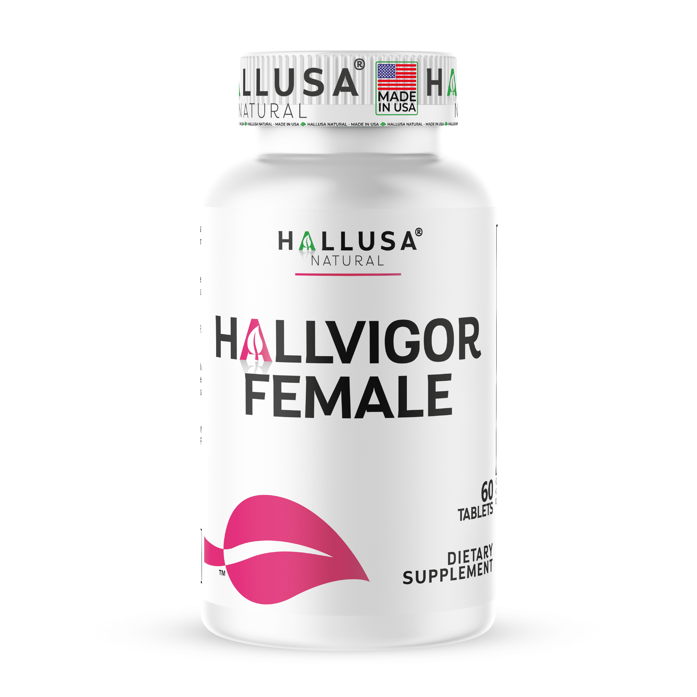 Hallvigor Female – Women’s Vitality & Hormonal Balance Support, Multivitamin & Herbal Blend with Iron, B Vitamins & Ginseng – 60 Tablets