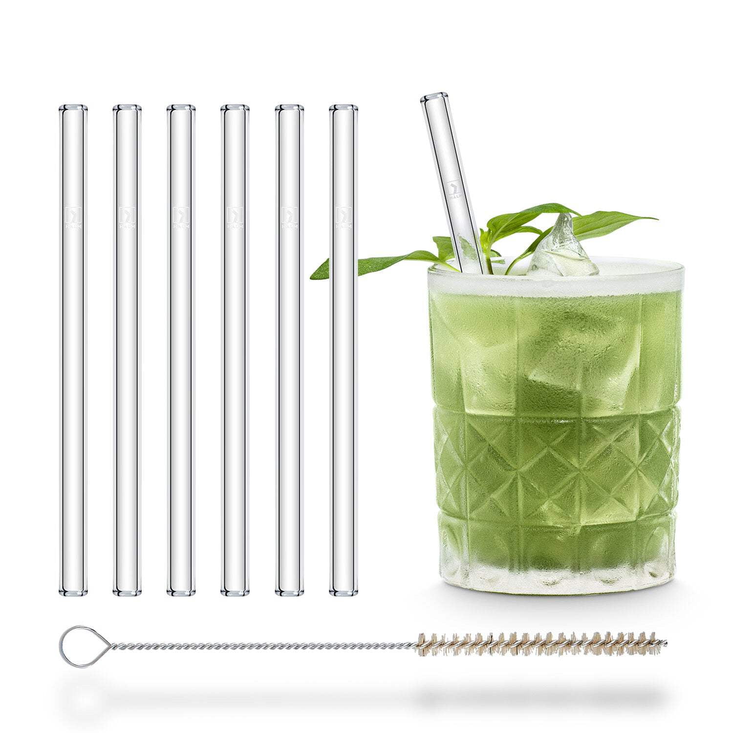 Halm Glass Straws Reusable