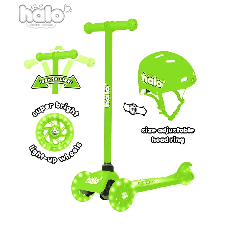 Free Shipping! Halo Rise Above 3 Wheel Scooter and Helmet Combo