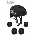 thumbnail image 1 of HALO 3 in 1 Helmet and Protective Pad Combo Set - Black, 1 of 4