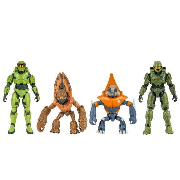 HALO 4.5" World of Halo Anniversary 4-Pack Action Figure Set - 12 Pieces