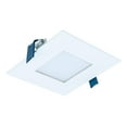 thumbnail image 1 of HALO 4 inch Square Recessed LED Ceiling & Shower Light  Canless Ultra Thin Downlight  2700K/3000K/3500K/4000K/5000K Selectable White, 1 of 7