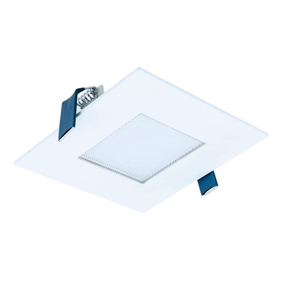 HALO 4 inch Square Recessed LED Ceiling & Shower Light Canless Ultra Thin Downlight 2700K/3000K/3500K/4000K/5000K Selectable White