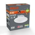 thumbnail image 1 of HALO 5 & 6 inch 3000K LED Recessed Retrofit Downlight Trim, 90 CRI, Title 20 Compliant, Soft White, 1 of 6