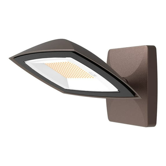 HALO ARFL Watt Equivalence Bronze, Outdoor Integrated LED Architectural Residential Floodlight Dusk to Dawn 1500 Max Lumens