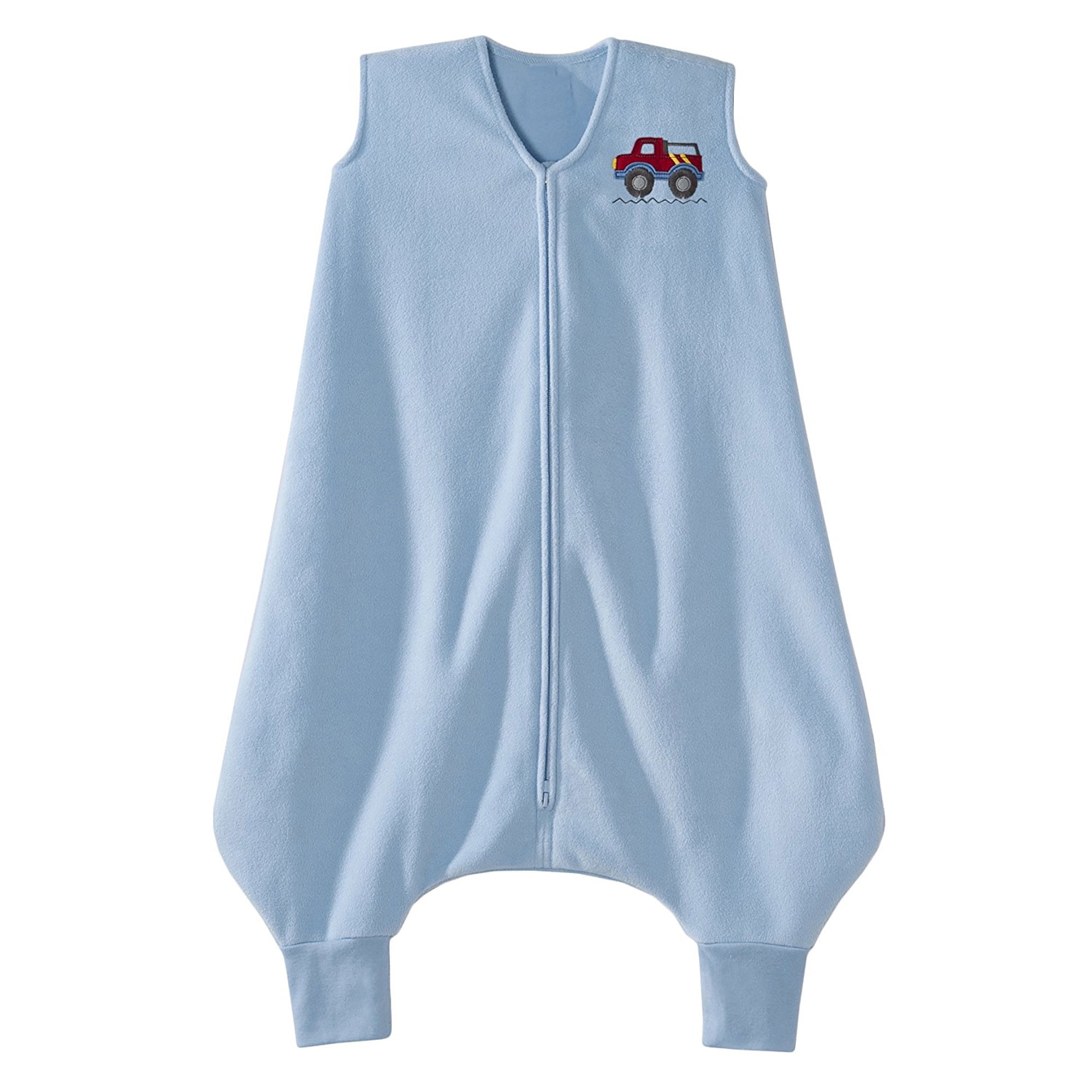 HALO Big Kids SleepSack Wearable Blanket Microfleece Blue Truck 2T 3T