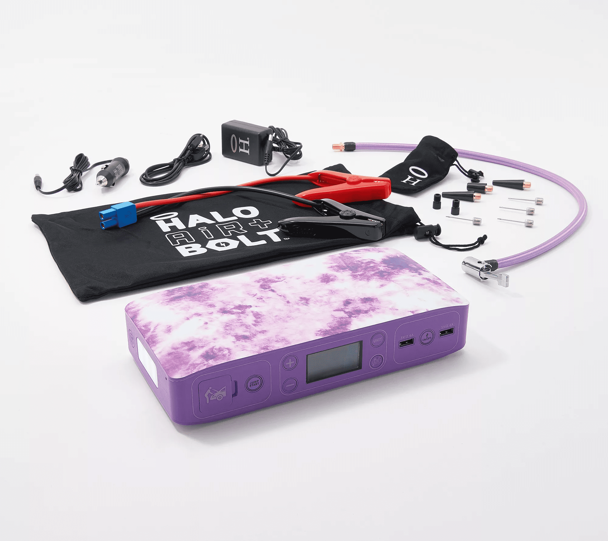 HALO Bolt Air +, Portable Vehicle Jump Starter, Air Compressor, & Power - Halo Bolt Air Compressor How To Use