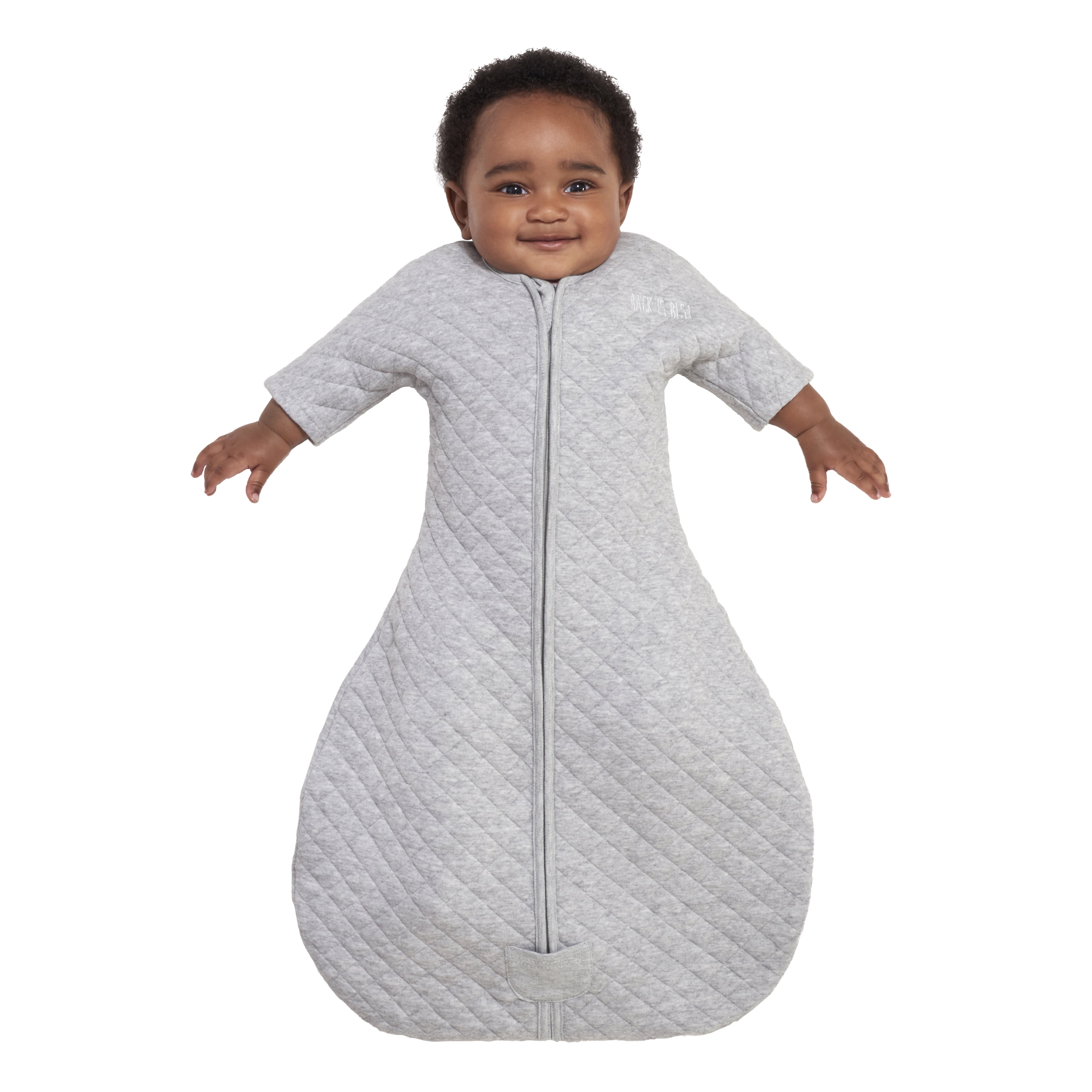 HALO Easy Transition Sleepsack Wearable Blanket TOG 1.5 Heather Grey Small Small Pack of 1 Heather Grey Walmart