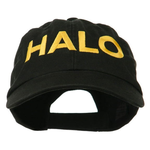HALO Embroidered Low Profile Washed Cap - Black OSFM