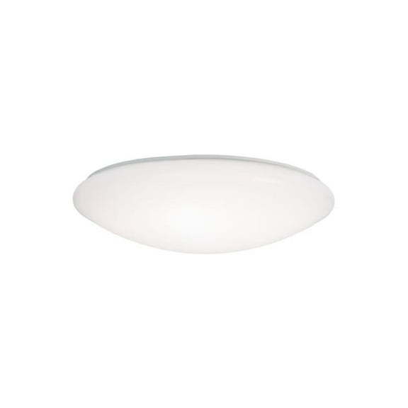HALO FM 11 Inch White Round Integrated LED Flush Mount Light with Selectable Color Temperature (3000K-5000K)