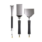 HALO Getaway 3-Piece Griddle Tool Kit with Spatula, Tongs, and Scraper for Outdoor Cooking