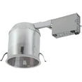 thumbnail image 1 of HALO H750RICAT Recessed Lighting LED T24 Remodel IC Air-Tite Housing, 6", Aluminum, 1 of 1