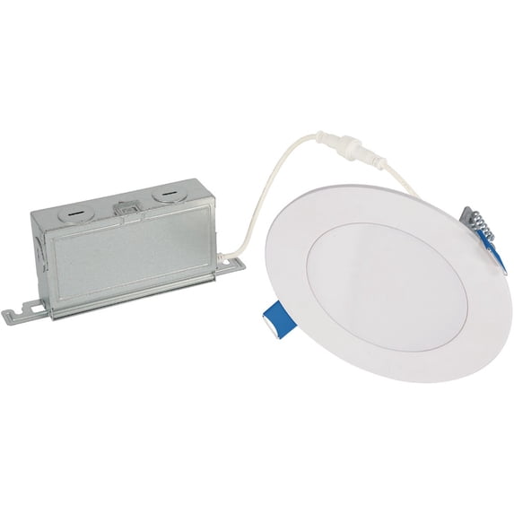 HALO HLBPH 4 in. Selectable CCT New Construction Canless Recessed Downlight W/Remote Driver/Junction Box Integrated LED Kit