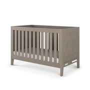 HALO Kieran 3-in-1 Convertible Crib, Herringbone Panel Design, 2 Mattress Heights, Crescent Gray