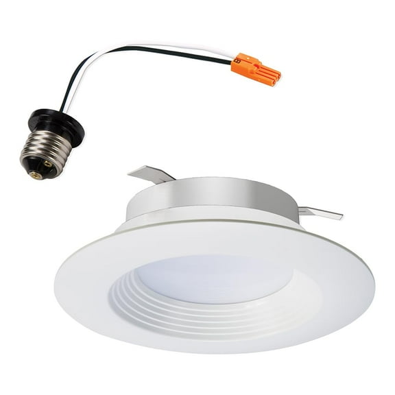 HALO LT 4 Inch Recessed Light Trim, 5000K, Dimmable Baffle Can Light, Title 20 Compliant -LT460WH6950R-CA