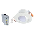 thumbnail image 1 of HALO RA 6-Inch Canless LED Recessed Downlight with Adjustable Gimbal, Selectable Lumens and Color Temperatures, Dim-to-Warm - RA6LS9FSD2W1EWHDM, 1 of 9