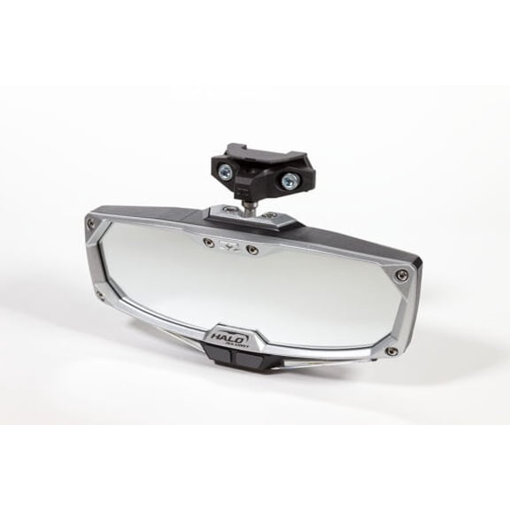 HALO-RA LED REAR VIEW MIRROR W/CAST ALUMINUM BEZEL RZR PRO XP
