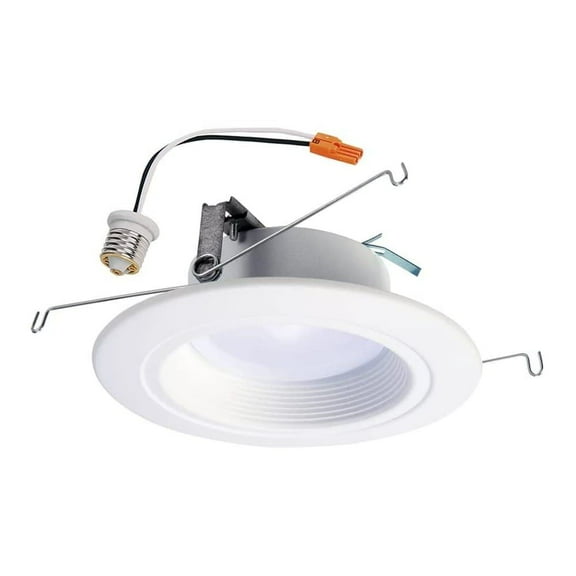 HALO RL 5 Inch and 6 Inch 2700K-5000K White Integrated LED Recessed Ceiling Light Trim at Selectable CCT, (665 Lumens)