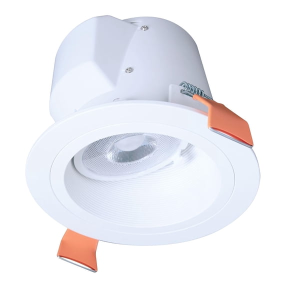 HALO RLS4099FS1EWHDMR Canless LED Module Selectable 2700K, 3000K, 3500K, 4000K, 5000K CCT RL Slope Ceiling Direct Mount 4 inch White