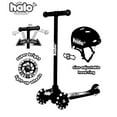 thumbnail image 1 of HALO Rise Above 3 Wheel Scooter and Helmet Combo Set - Black - 44lbs Weight - Unisex, 1 of 5