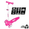 thumbnail image 1 of HALO Rise Above Jr. 3 Wheel Scooter - Hot Pink - 50lbs - 2+ - Unisex, 1 of 4