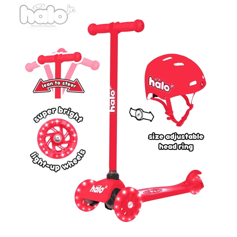 HALOPIKA JR12V20WKW/3EZJRφ35新品 30個セット Free Shipping! Halo Rise Above Jr. 3 Wheel Scooter & Helmet Combo