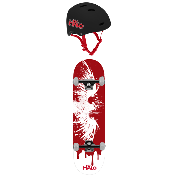 HALO Rise Above Skateboard Combo American Eagle Red
