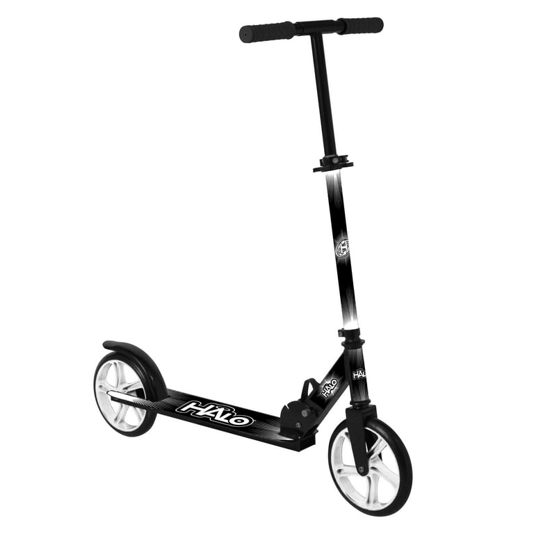 HALO Rise Above Supreme Big Wheel Scooter Black and White Designed for Unisex Riders to 220 lbs - Walmart.com