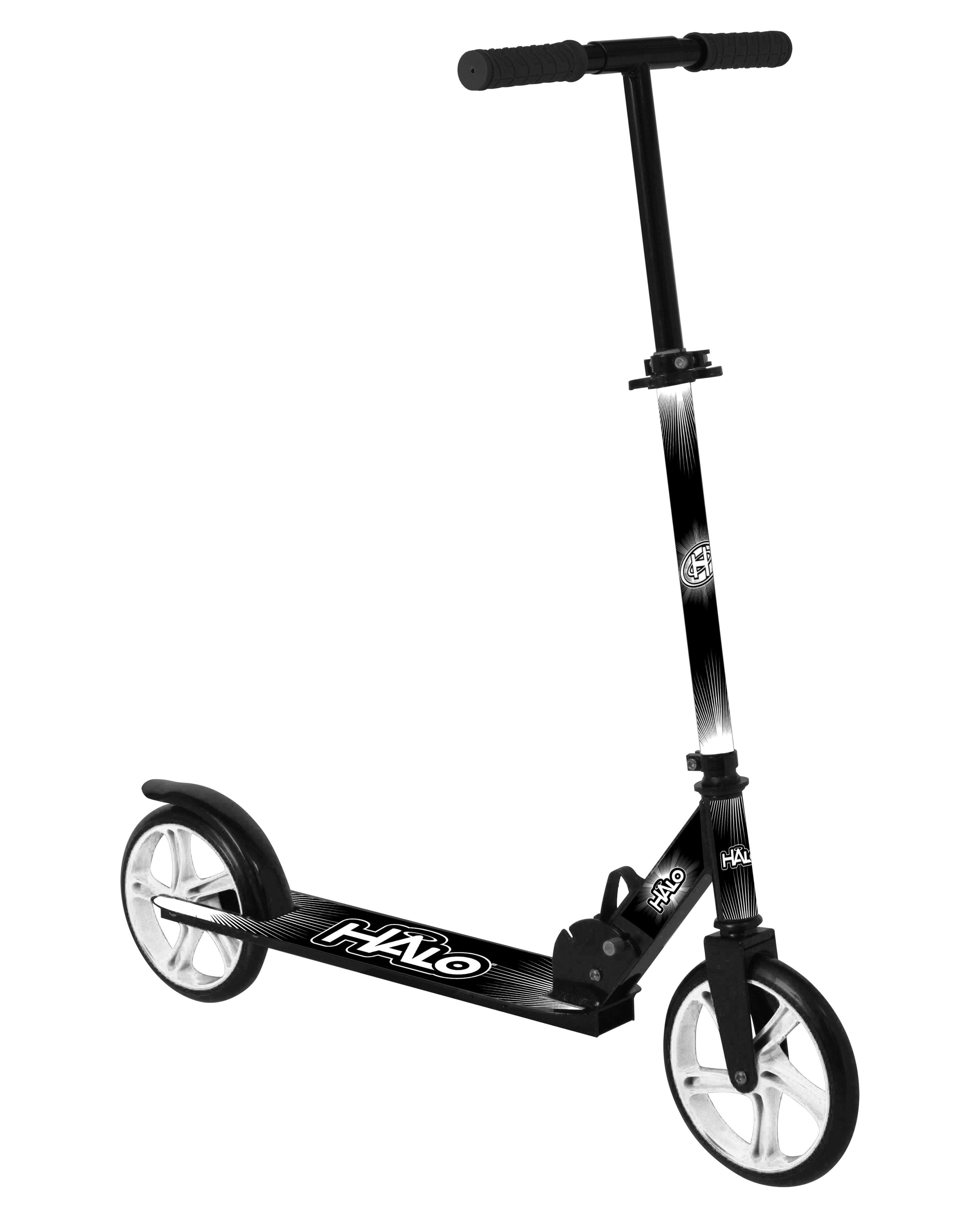 Halo Supreme Big Wheel Scooter - Black and White