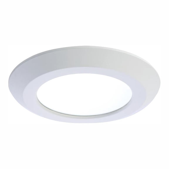 HALO SLDSL6 Series 6 Inch 2700K-5000K Selectable CCT Surface Integrated LED Downlight Recessed Light with White Round Trim