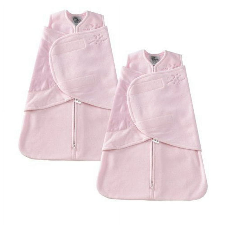 HALO SleepSack Micro Fleece Swaddle Pink Preemie 2 Pack