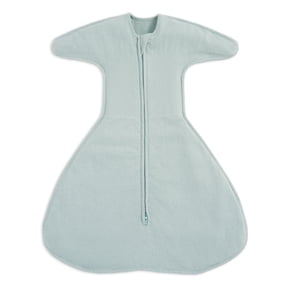 HALO SleepSack SwaddleStretch, Arms Up or Extended Arms, Newborn Baby Swaddle, 0 3 months, 0.5 TOG, Calm Sage