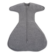 HALO SleepSack SwaddleStretch, Arms Up or Extended Arms, Newborn Baby Swaddle, 0 3 months, 0.5 TOG, Grey