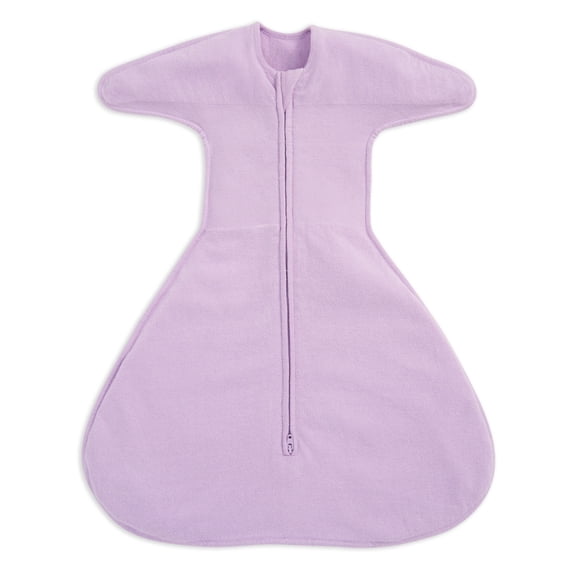 HALO SleepSack SwaddleStretch, Arms Up or Extended Arms, Newborn Baby Swaddle, 0 – 3 months, 0.5 TOG, Lavender