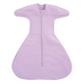 HALO SleepSack SwaddleStretch, Arms Up or Extended Arms, Newborn Baby Swaddle, 0 – 3 months, 0.5 TOG, Lavender